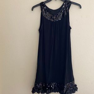 Black Sequined Express Cocktail Dress Small EUC Worn Once